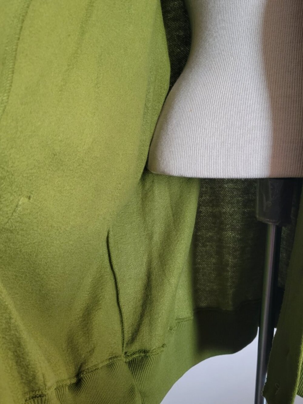 Vintage Jennifer Moore Activewear Olive Green Cardigan – NWT – Size L - Picture 7 of 14